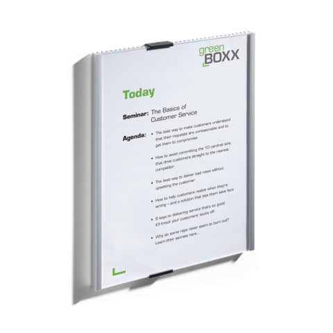 Targhe DURABLE INFO SIGN alluminio/acrilico trasparente/argento metallizzato 210x297 mm - 480623
